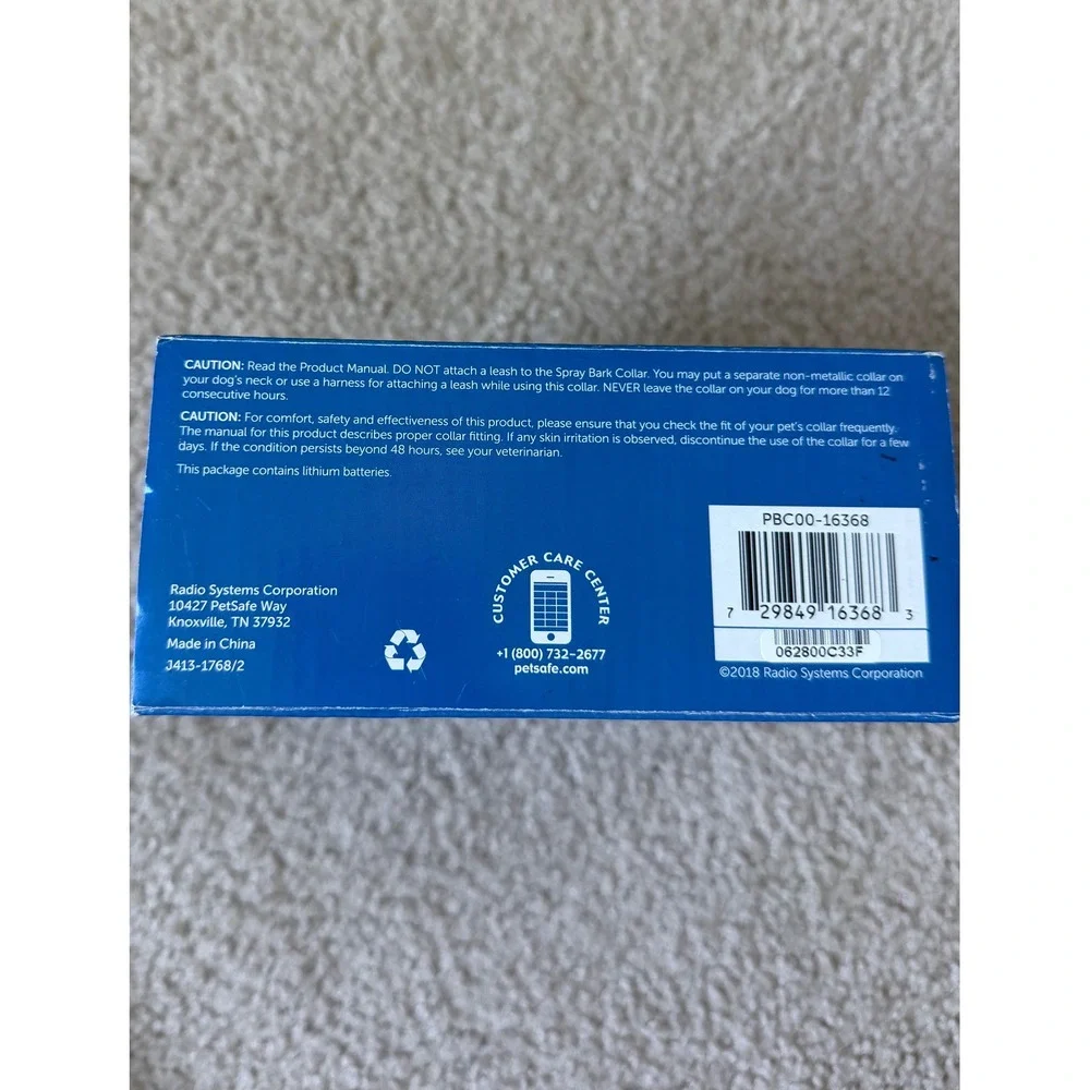 PetSafe PBC00-16368 Spray Bark Control Dog Collar for Dogs 8‎ lb and up